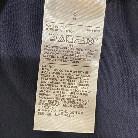 Banana Republic NWT Preppy 1/4 Zip Navy Performance Long Sleeve Shirt Size S - Picture 6 of 13